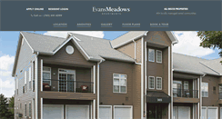 Desktop Screenshot of evansmeadows.com